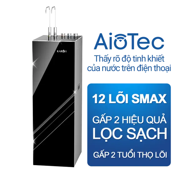 Máy lọc nước nóng lạnh Karofi KAD-L82- 12 LÕI LỌC - MẪU MỚI 2026