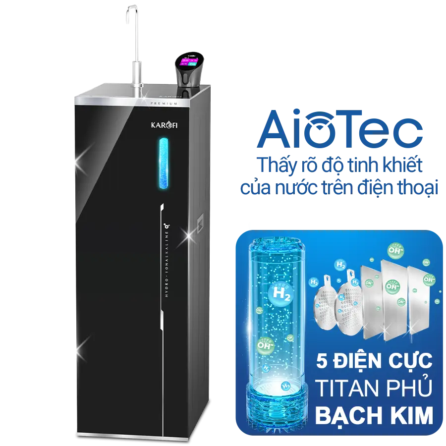 Máy lọc nước Hydro-ion kiềm Karofi KAE-S68 PRO