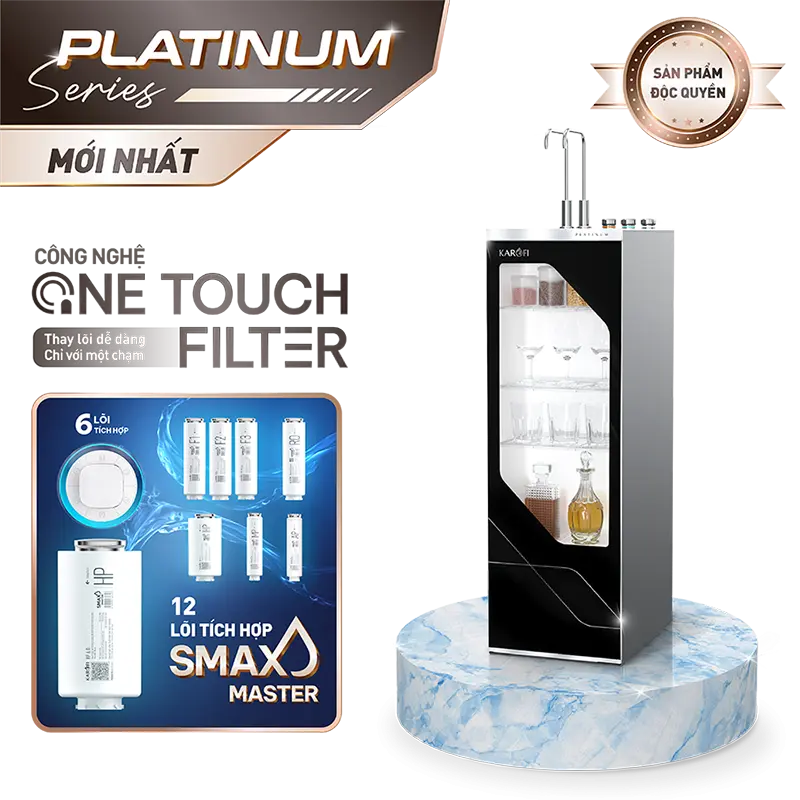 Máy lọc nước nóng lạnh Karofi Platinum S66
