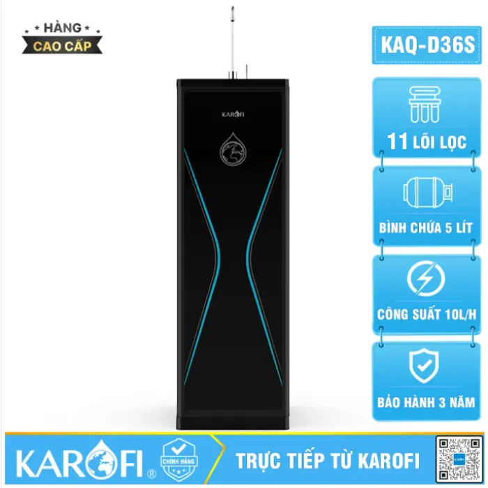 Máy lọc nước Karofi KAQ-D36S 11 lõi lọc