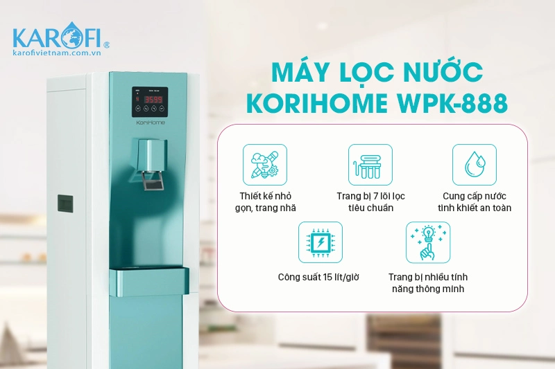 Máy lọc nước Korihome WPK-888 7 Cấp Lọc 