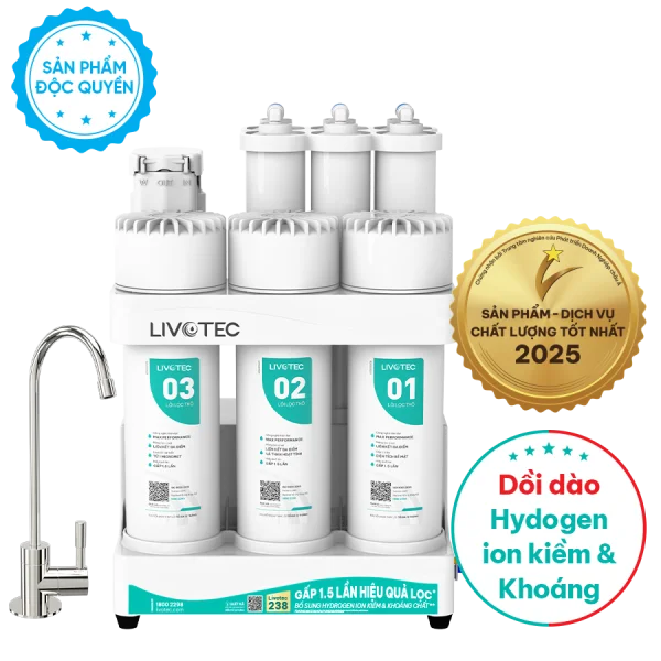 Máy lọc nước RO Livotec 238 - 10 Lõi lọc - MẪU MỚI 2026