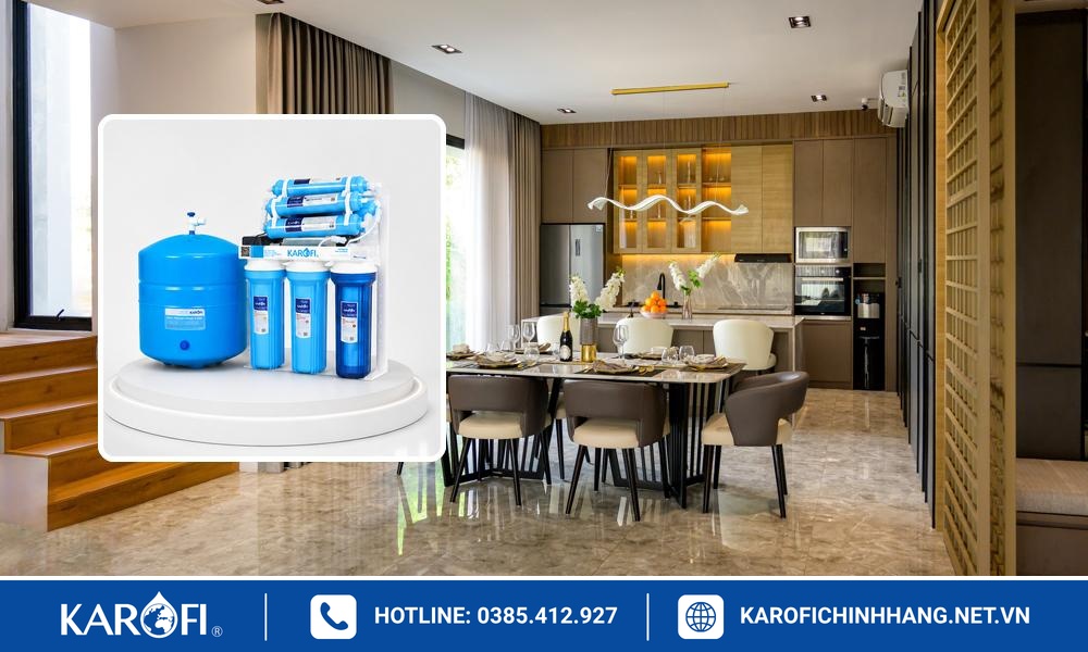 Hướng dẫn tự lắp máy lọc nước âm tủ Karofi tại nhà