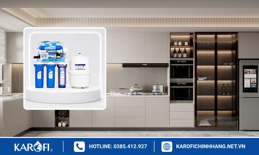 Máy lọc nước Karofi âm tủ cho bếp nhỏ chung cư Hà Nội