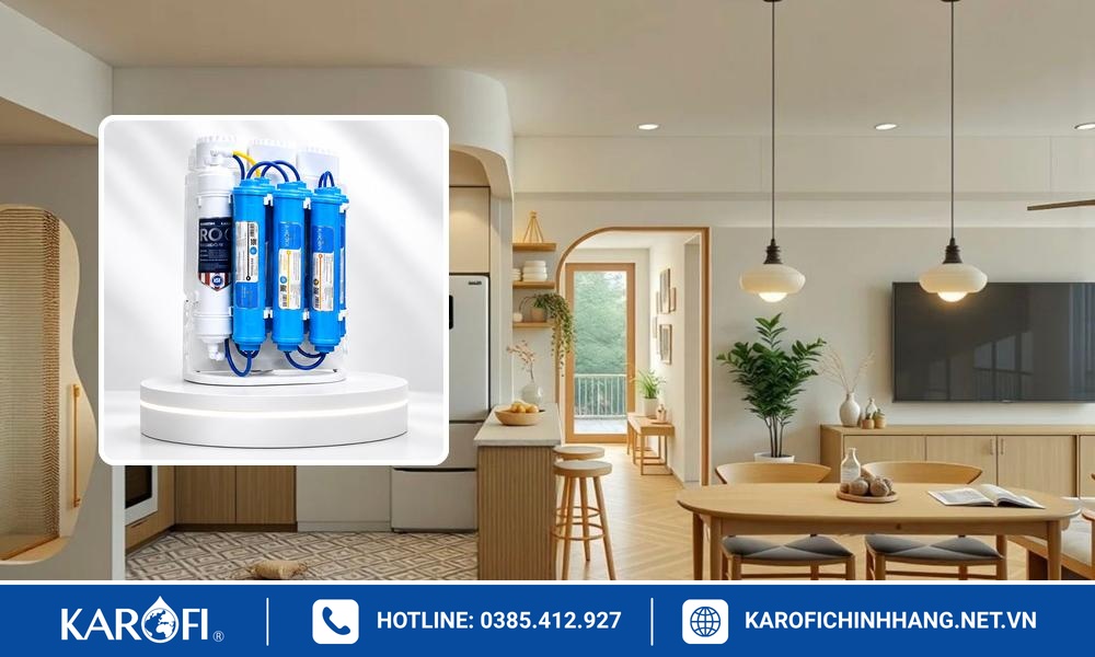 So sánh lọc RO và Nano/UF trên máy lọc Karofi để gầm
