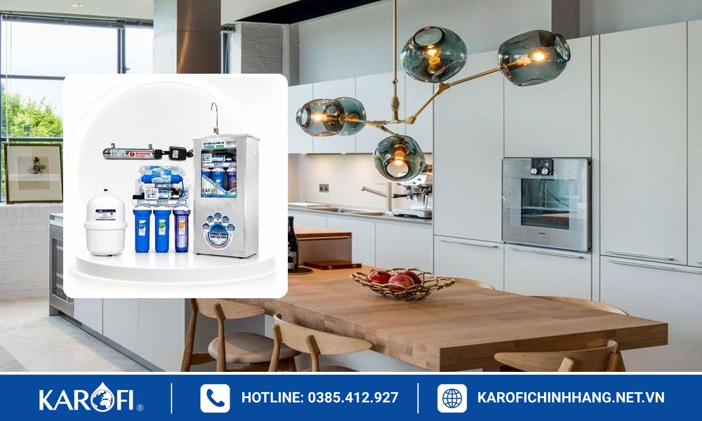 So sánh lọc RO và Nano/UF trên máy lọc Karofi để gầm